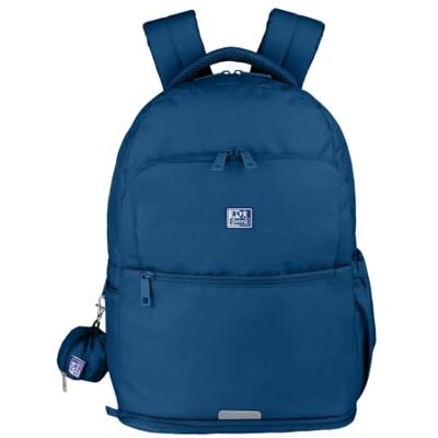 Oxford B-Out, Mochila Escolar Unisex, 30L, 42cm, Bolsillo Acolchado para Portátil, Compartimento Isotérmico, Poliéster Reciclado RPET, Color Azul Marino Oxford B-Out, Mochila Escolar Unisex, 30L, 42cm, Bolsillo Acolchado para Portátil, Compartimento Isotérmico, Poliéster Reciclado RPET, Color Azul Marino