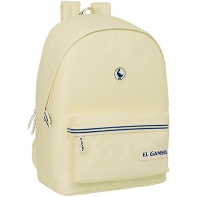 Safta EL GANSO BASICS Mochila para Portátil 15.6" y USB, Ideal para Jóvenes de Diferentes Edades, Tejido Reciclado, Cómoda y Versátil, Calidad y Resistencia, 31x18x44 cm, Color Arena Safta EL GANSO BASICS Mochila para Portátil 15.6" y USB, Ideal para Jóvenes de Diferentes Edades, Tejido Reciclado, Cómoda y Versátil, Calidad y Resistencia, 31x18x44 cm, Color Arena