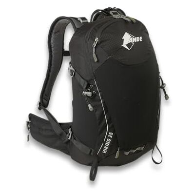 Ande Mochila Hiking de 25 litros, técnica y transpirable para excursiones, Negro, Talla única, Deportes Ande Mochila Hiking de 25 litros, técnica y transpirable para excursiones, Negro, Talla única, Deportes