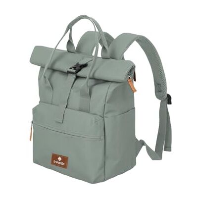 travelite Mochila de equipaje de mano, mochila para ordenador portátil de 14 pulgadas, Basic Short Handle Rollup, mochila de viaje, función Rolltop, Mint travelite Mochila de equipaje de mano, mochila para ordenador portátil de 14 pulgadas, Basic Short Handle Rollup, mochila de viaje, función Rolltop, Mint