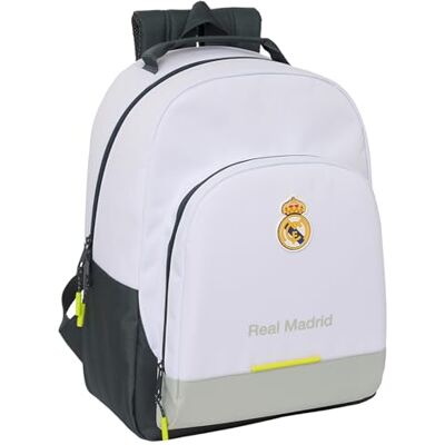 Safta Mochila Real Madrid Gran Capacidad y Respaldo Acolchado Licencia Oficial Resistente Niños, Jóvenes y Adultos Safta Mochila Real Madrid Gran Capacidad y Respaldo Acolchado Licencia Oficial Resistente Niños, Jóvenes y Adultos