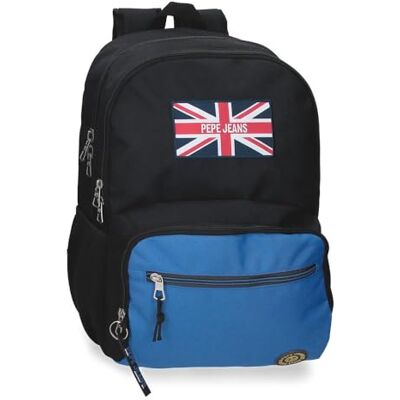 Pepe Jeans Henry Mochila Escolar 15,6" Pulgadas Negro 33x46x15 cm Poliéster 22,77L by Joumma Bags Pepe Jeans Henry Mochila Escolar 15,6" Pulgadas Negro 33x46x15 cm Poliéster 22,77L by Joumma Bags