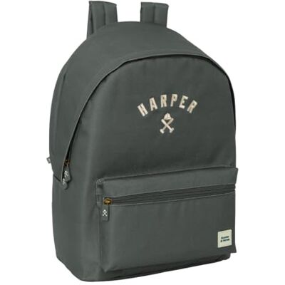 Safta HARPER & NEYER GREY Mochila para Portátil 15.6" y USB, Ideal para Jóvenes de Diferentes Edades, Tejido Reciclado, Cómoda y Versátil, Calidad y Resistencia, 31x18x44 cm Safta HARPER & NEYER GREY Mochila para Portátil 15.6" y USB, Ideal para Jóvenes de Diferentes Edades, Tejido Reciclado, Cómoda y Versátil, Calidad y Resistencia, 31x18x44 cm