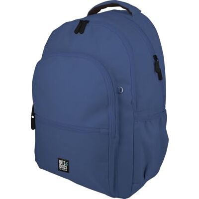 Grafoplas Mochila Escolar 3 Compartimentos, 33x46x22,5cm, 30 Litros, Bits&Bobs Azul, Zona Acolchada para Portátil, Modelo Roomy, Ideal Vuelta al Cole Grafoplas Mochila Escolar 3 Compartimentos, 33x46x22,5cm, 30 Litros, Bits&Bobs Azul, Zona Acolchada para Portátil, Modelo Roomy, Ideal Vuelta al Cole