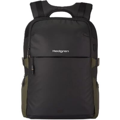 Hedgren , Rail (Hcom05), 3 Compartment Backpack 15,6" + Rain Cover + Rfid Urban Jungle Eco, Men Hedgren , Rail (Hcom05), 3 Compartment Backpack 15,6" + Rain Cover + Rfid Urban Jungle Eco, Men