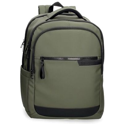 Pepe Jeans Dorking Mochila de Cabina para Portátil 15,6 Pulgadas Verde 31x44x15 cms Poliéster con Detalles en Piel Sintética 20,46L by Joumma Bags Pepe Jeans Dorking Mochila de Cabina para Portátil 15,6 Pulgadas Verde 31x44x15 cms Poliéster con Detalles en Piel Sintética 20,46L by Joumma Bags