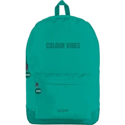 DOHE Mochila Escolar Ergonómica Gran Capacidad (18L), 5 Bolsillos, Compartimento para Portátil/Tablet, Espalda y Tirantes Reforzados Colour Vives Verde DOHE Mochila Escolar Ergonómica Gran Capacidad (18L), 5 Bolsillos, Compartimento para Portátil/Tablet, Espalda y Tirantes Reforzados Colour Vives Verde