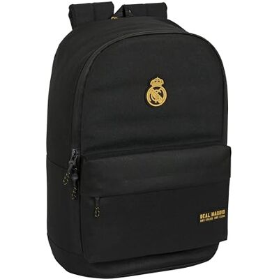 Safta REAL MADRID 3ª EQUIPACIÓN Mochila Escolar, Adaptable a Carro, Ideal para Niños de Diferentes Edades, Cómoda y Versátil, Calidad y Resistencia, 31x15x47 cm, Color Negro Safta REAL MADRID 3ª EQUIPACIÓN Mochila Escolar, Adaptable a Carro, Ideal para Niños de Diferentes Edades, Cómoda y Versátil, Calidad y Resistencia, 31x15x47 cm, Color Negro