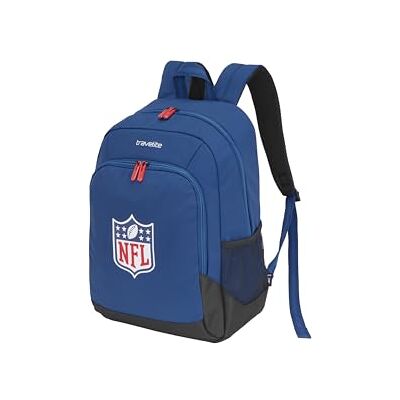 travelite NFL Mochila College, mochila escolar de nailon resistente con compartimento para portátil de 15,6 pulgadas, sistema de fijación al trolley y espalda acolchada travelite NFL Mochila College, mochila escolar de nailon resistente con compartimento para portátil de 15,6 pulgadas, sistema de fijación al trolley y espalda acolchada