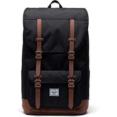 Herschel Little America Pro Bag Unisex Black/Saddle Brown Herschel Little America Pro Bag Unisex Black/Saddle Brown