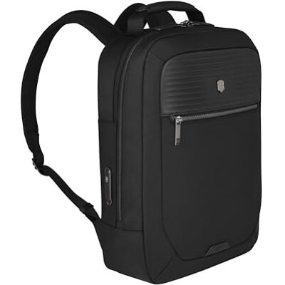 Victorinox Mythic Compact Backpack, mochila, compartimento para portátil y tableta, correas para trolley, mujer/hombre, 43 x 15 x 32 cm, negro Victorinox Mythic Compact Backpack, mochila, compartimento para portátil y tableta, correas para trolley, mujer/hombre, 43 x 15 x 32 cm, negro