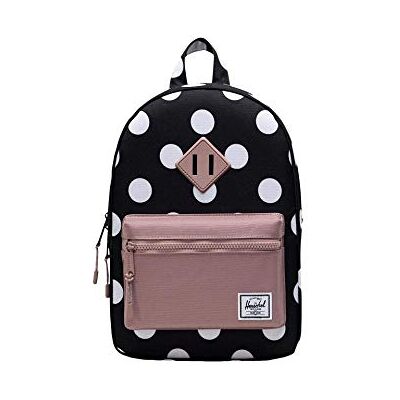 Herschel Heritage Kids Mochila Infantil Unisex Niños, Polka Dot Black and White/Ash Rose, Talla única, Informal. Herschel Heritage Kids Mochila Infantil Unisex Niños, Polka Dot Black and White/Ash Rose, Talla única, Informal.