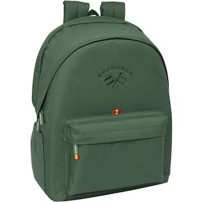 Safta SPAGNOLO VERDE Mochila para Portátil 15.6" y USB, Ideal para Jóvenes de Diferentes Edades, Tejido Reciclado, Cómoda y Versátil, Calidad y Resistencia, 31x18x44 cm Safta SPAGNOLO VERDE Mochila para Portátil 15.6" y USB, Ideal para Jóvenes de Diferentes Edades, Tejido Reciclado, Cómoda y Versátil, Calidad y Resistencia, 31x18x44 cm