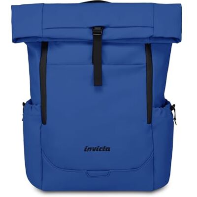 Invicta Mochila de Trabajo Invict-Act Fold, Azul, monocompartimento con Bolsillo PC 15,6", Bolsillo para Botella y Fondo Reforzado, Mochila espaciosa 32 L para Oficina y Universidad, para Hombre y Invicta Mochila de Trabajo Invict-Act Fold, Azul, monocompartimento con Bolsillo PC 15,6", Bolsillo para Botella y Fondo Reforzado, Mochila espaciosa 32 L para Oficina y Universidad, para Hombre y