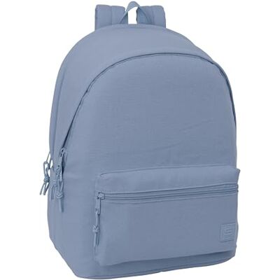 Safta BASIC AZUL AZAFATA Mochila para Portátil 15.6" y USB, Ideal para Jóvenes de Diferentes Edades, Tejido Reciclado, Cómoda y Versátil, Calidad y Resistencia, 31x18x44 cm Safta BASIC AZUL AZAFATA Mochila para Portátil 15.6" y USB, Ideal para Jóvenes de Diferentes Edades, Tejido Reciclado, Cómoda y Versátil, Calidad y Resistencia, 31x18x44 cm