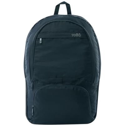 TOTTO Mochila Plegable, Modelo Syncro, Capacidad 22L, Bolsillo para PC 15.4", 2 Compartimentos, 2 Bolsillos para Botella, Pasador para Sistema de Ruedas, Compacta y Resistente, Color Salute Azul TOTTO Mochila Plegable, Modelo Syncro, Capacidad 22L, Bolsillo para PC 15.4", 2 Compartimentos, 2 Bolsillos para Botella, Pasador para Sistema de Ruedas, Compacta y Resistente, Color Salute Azul