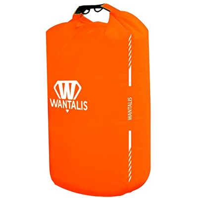 Wantalis Bolsa Impermeable de poliéster Naranja Fluorescente 15 l, Unisex Wantalis Bolsa Impermeable de poliéster Naranja Fluorescente 15 l, Unisex