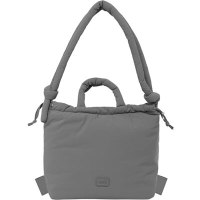 Safta MOOS CÁPSULA ACOLCHADO GREY Bolso Mochila, Bolso de Mujer, Shopping Bag, Cómodo y Versátil, Calidad y Resistencia, 40x17x31 cm Safta MOOS CÁPSULA ACOLCHADO GREY Bolso Mochila, Bolso de Mujer, Shopping Bag, Cómodo y Versátil, Calidad y Resistencia, 40x17x31 cm