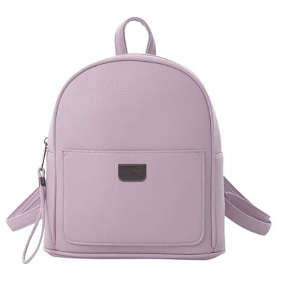 TOTTO Mochila Mujer Casual, Modelo Smooth, Capacidad 4 L, Compartimento Principal, Bolsillo Delantero, Bolsillo Interno Plano, Portallaves, Correas Ajustables, Color Keepsake Lilac TOTTO Mochila Mujer Casual, Modelo Smooth, Capacidad 4 L, Compartimento Principal, Bolsillo Delantero, Bolsillo Interno Plano, Portallaves, Correas Ajustables, Color Keepsake Lilac