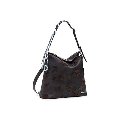 Desigual mochila de ocio Jersey 2.0 Stencil Flocado Mini Backpack Chocolate marrón oscuro Desigual mochila de ocio Jersey 2.0 Stencil Flocado Mini Backpack Chocolate marrón oscuro