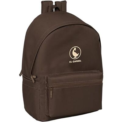 Safta EL GANSO BASICS CHOCOLATE Mochila para Portátil 15.6" y USB, Ideal para Jóvenes de Diferentes Edades, Tejido Reciclado, Cómoda y Versátil, Calidad y Resistencia, 31x18x44 cm Safta EL GANSO BASICS CHOCOLATE Mochila para Portátil 15.6" y USB, Ideal para Jóvenes de Diferentes Edades, Tejido Reciclado, Cómoda y Versátil, Calidad y Resistencia, 31x18x44 cm
