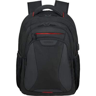 American Tourister en el trabajo Mochila para laptop de 15.6 pulgadas USB, 45 cm, 25 L, negro (bajo negro) American Tourister en el trabajo Mochila para laptop de 15.6 pulgadas USB, 45 cm, 25 L, negro (bajo negro)