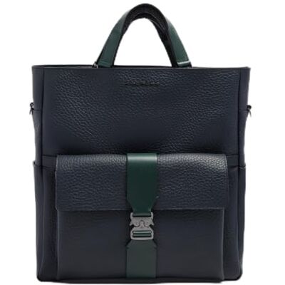 Piquadro -Tote Bag Convertible en Mochila para PC 15.6"-Hombre-Azul y Verde En piel, Protección antigolpes, Bolsillo para paraguas o botella, Oficina y tiempo libre, Uso diario, Tirantes ergonómicos Piquadro -Tote Bag Convertible en Mochila para PC 15.6"-Hombre-Azul y Verde En piel, Protección antigolpes, Bolsillo para paraguas o botella, Oficina y tiempo libre, Uso diario, Tirantes ergonómicos