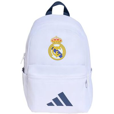 Adidas Unisex niños Real Madrid Kids Backpack, white/team navy blue 2, One Size Adidas Unisex niños Real Madrid Kids Backpack, white/team navy blue 2, One Size