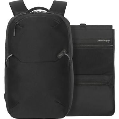 Targus Mochila unisex para adultos Work+ EcoSmart, color negro, talla L Targus Mochila unisex para adultos Work+ EcoSmart, color negro, talla L