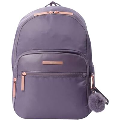 TOTTO Mochila para Ordenador Portátil de 13 Pulgadas, Modelo Adelaide 3, Bolsillo Secreto, 3 Compartimentos, 2 Bolsillos Botella, Correa para Colgar en Maleta, Resistente, Color Montana Grape Morado TOTTO Mochila para Ordenador Portátil de 13 Pulgadas, Modelo Adelaide 3, Bolsillo Secreto, 3 Compartimentos, 2 Bolsillos Botella, Correa para Colgar en Maleta, Resistente, Color Montana Grape Morado