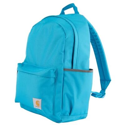 Carhartt Mochila clásica para portátil de 21 L, resistente al agua con funda para portátil de 15 pulgadas y compartimentos organizativos, sin PFAS, azul atómico Carhartt Mochila clásica para portátil de 21 L, resistente al agua con funda para portátil de 15 pulgadas y compartimentos organizativos, sin PFAS, azul atómico