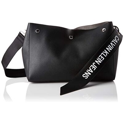 Calvin Logo Banner Shoulder Bag, cartera Unisex adulto, Negro (Black), 10.5x32x21 cm (B x H T) Calvin Logo Banner Shoulder Bag, cartera Unisex adulto, Negro (Black), 10.5x32x21 cm (B x H T)