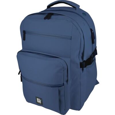 Grafoplas Mochila Escolar Grande, Bits&Bobs Azul, 32X46X24cm, 31 Litros, Zona Acolchada para Portátil, Modelo Bigpack, Máxima Ergonomía Grafoplas Mochila Escolar Grande, Bits&Bobs Azul, 32X46X24cm, 31 Litros, Zona Acolchada para Portátil, Modelo Bigpack, Máxima Ergonomía
