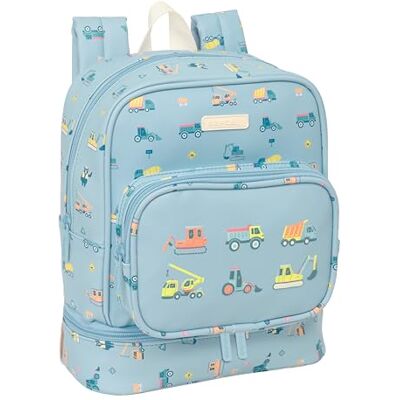 Safta PREESCOLAR GRUAS Mochila Nevera Guardería, Nevera para Frío y Calor, Nevera Fácil de Transportar, Nevera Impermeable, Nevera para Excursión, 22x10x27 cm Safta PREESCOLAR GRUAS Mochila Nevera Guardería, Nevera para Frío y Calor, Nevera Fácil de Transportar, Nevera Impermeable, Nevera para Excursión, 22x10x27 cm