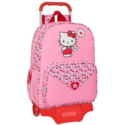 Safta HELLO KITTY Mochila Escolar Grande con Carro, Mochila Niño, Mochila Infantil, Adaptable a Carro, Ideal para Niños en Edad Escolar, Cómoda y Versátil, Calidad y Resistencia, 33x15x42 cm Safta HELLO KITTY Mochila Escolar Grande con Carro, Mochila Niño, Mochila Infantil, Adaptable a Carro, Ideal para Niños en Edad Escolar, Cómoda y Versátil, Calidad y Resistencia, 33x15x42 cm