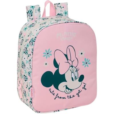 Safta MINNIE MOUSE MINTY Mochila Guardería, Adaptable a Carro, Fácil Limpieza, Ideal para Niños de Diferentes Edades, Cómoda y Versátil, Calidad y Resistencia, 22x10x27 cm Safta MINNIE MOUSE MINTY Mochila Guardería, Adaptable a Carro, Fácil Limpieza, Ideal para Niños de Diferentes Edades, Cómoda y Versátil, Calidad y Resistencia, 22x10x27 cm