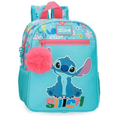 Disney Joumma Aloha Stitch Mochila Escolar Adaptable a Carro Azul 23x28x10 cms Poliéster Disney Joumma Aloha Stitch Mochila Escolar Adaptable a Carro Azul 23x28x10 cms Poliéster