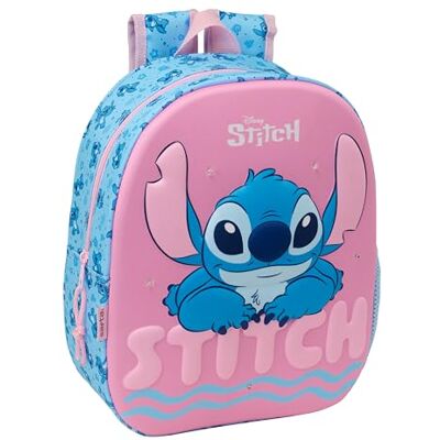Safta STITCH Mochila Escolar, con Diseño 3D, Ideal para Niños de Diferentes Edades, Cómoda y Versátil, Calidad y Resistencia, 27x10x33 cm Safta STITCH Mochila Escolar, con Diseño 3D, Ideal para Niños de Diferentes Edades, Cómoda y Versátil, Calidad y Resistencia, 27x10x33 cm
