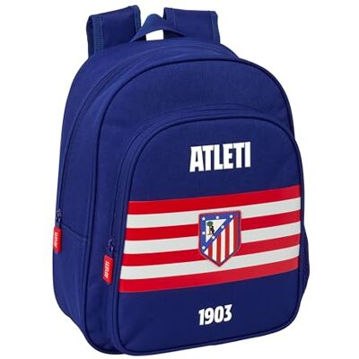 Safta ATLÉTICO DE MADRID Mochila Escolar Infantil, Ideal para Niños de Diferentes Edades, Cómoda y Versátil, Calidad y Resistencia, 27x10x33 cm Safta ATLÉTICO DE MADRID Mochila Escolar Infantil, Ideal para Niños de Diferentes Edades, Cómoda y Versátil, Calidad y Resistencia, 27x10x33 cm