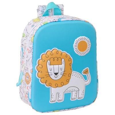 Safta LION 3D Mochila de Guardería 3D, Adaptable a Carro, Fácil Limpieza, Ideal para Niños de Diferentes Edades, Cómoda y Versátil, Calidad y Resistencia, 22x10x27 cm Safta LION 3D Mochila de Guardería 3D, Adaptable a Carro, Fácil Limpieza, Ideal para Niños de Diferentes Edades, Cómoda y Versátil, Calidad y Resistencia, 22x10x27 cm