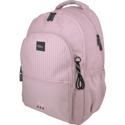 Grafoplas Mochila Escolar 3 Compartimentos, 33x46x22,5cm, 30 Litros, Kuru Rosa Soft, Zona Acolchada para Portátil, Modelo Roomy, Ideal Vuelta al Cole Grafoplas Mochila Escolar 3 Compartimentos, 33x46x22,5cm, 30 Litros, Kuru Rosa Soft, Zona Acolchada para Portátil, Modelo Roomy, Ideal Vuelta al Cole