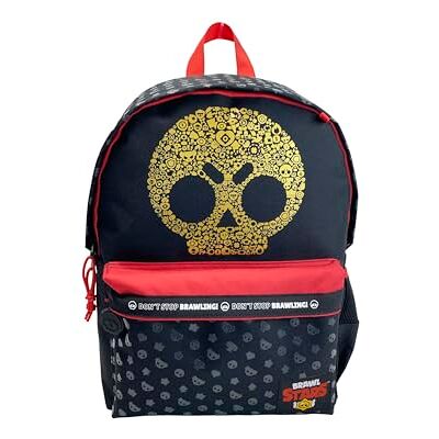 CYPBRANDS Brawl Stars- Mochila, Mochila escolar, Adaptable a Carro, Backpack, Color Negro, Producto Oficial CYPBRANDS Brawl Stars- Mochila, Mochila escolar, Adaptable a Carro, Backpack, Color Negro, Producto Oficial