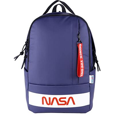 DOHE Mochila Escolar Ergonómica e Impermeable 17 Litros 7 Bolsillos Tamaño: 32x40,5x14 cm Material escolar NASA Flag DOHE Mochila Escolar Ergonómica e Impermeable 17 Litros 7 Bolsillos Tamaño: 32x40,5x14 cm Material escolar NASA Flag