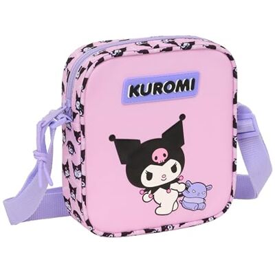 Safta KUROMI Bandolera Pequeña, Bandolera Infantil, Bolso Niño, Ideal para Niños de 5 a 14 Años, Cómoda y Versátil, Calidad y Resistencia, 16x4x18 cm Safta KUROMI Bandolera Pequeña, Bandolera Infantil, Bolso Niño, Ideal para Niños de 5 a 14 Años, Cómoda y Versátil, Calidad y Resistencia, 16x4x18 cm