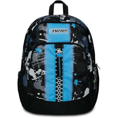 Seven Mochila Advanced USB Plug integrado, Azur, 31 x 43 x 24 cm Seven Mochila Advanced USB Plug integrado, Azur, 31 x 43 x 24 cm