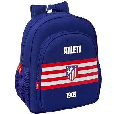 Safta ATLÉTICO DE MADRID Mochila Escolar Niño, Mochila Infantil, Adaptable a Carro, Ideal para Niños en Edad Escolar, Cómoda y Versátil, Calidad y Resistencia, 32x12x38 cm Safta ATLÉTICO DE MADRID Mochila Escolar Niño, Mochila Infantil, Adaptable a Carro, Ideal para Niños en Edad Escolar, Cómoda y Versátil, Calidad y Resistencia, 32x12x38 cm
