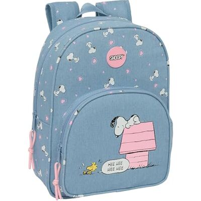 Safta SNOOPY Mochila Escolar Infantil Animada, Mochila Niño, Mochila Infantil, Adaptable a Carro, Ideal para Niños en Edad Escolar, Cómoda y Versátil, Calidad y Resistencia, 26x11x34 cm Safta SNOOPY Mochila Escolar Infantil Animada, Mochila Niño, Mochila Infantil, Adaptable a Carro, Ideal para Niños en Edad Escolar, Cómoda y Versátil, Calidad y Resistencia, 26x11x34 cm