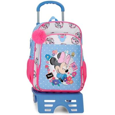 Disney Joumma Minnie Flowers Mochila Escolar con Carro Azul Claro 30x40x13 cm Poliéster 15,6L Disney Joumma Minnie Flowers Mochila Escolar con Carro Azul Claro 30x40x13 cm Poliéster 15,6L