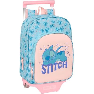 Safta STITCH OHANA Mochila Infantil con Carro 705, Ideal para Niños de Diferentes Edades, Cómoda y Versátil, Calidad y Resistencia, 26x11x34 cm Safta STITCH OHANA Mochila Infantil con Carro 705, Ideal para Niños de Diferentes Edades, Cómoda y Versátil, Calidad y Resistencia, 26x11x34 cm