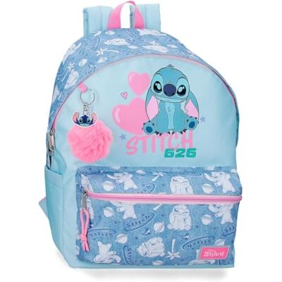 Disney Joumma Stitch Hearts Mochila Escolar 15,6" Azul 31,5x44x15 cms Poliéster 21,12L Disney Joumma Stitch Hearts Mochila Escolar 15,6" Azul 31,5x44x15 cms Poliéster 21,12L